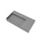 Castello Usa Juniper 36 in Left Basin Solid Surface Wall-Mounted Bathroom Sink in Gray with No Faucet Hole CB-GM-2056-L-G-NH - alternate 2